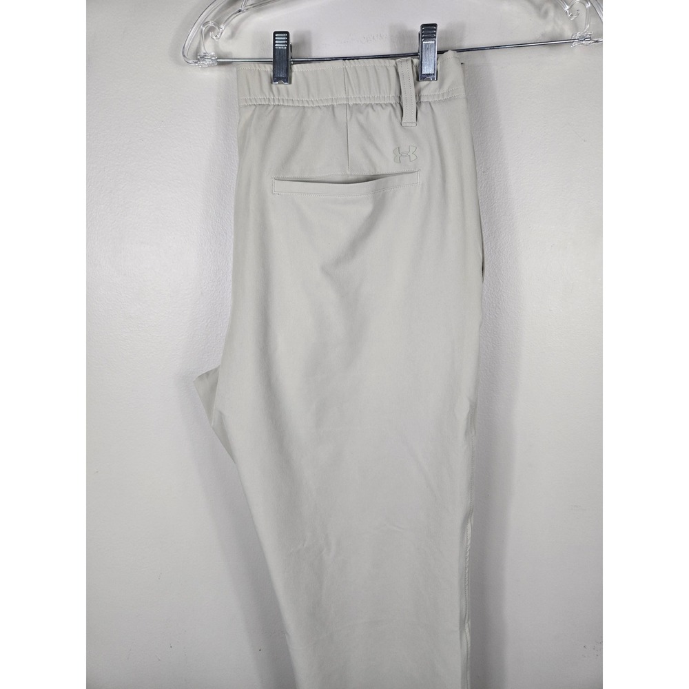Under Armour Mens Khaki Stretch Golf Pants 38/30 Tan Performance Chinos